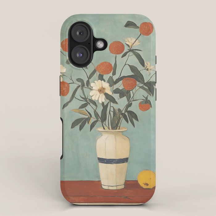 Winter Citrus and Petal Harmony iPhone Case Gallery Image 1