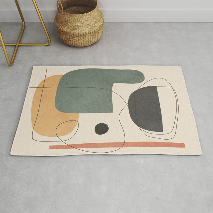 Abstract Minimal Shapes 25 Rug Gallery Image 1