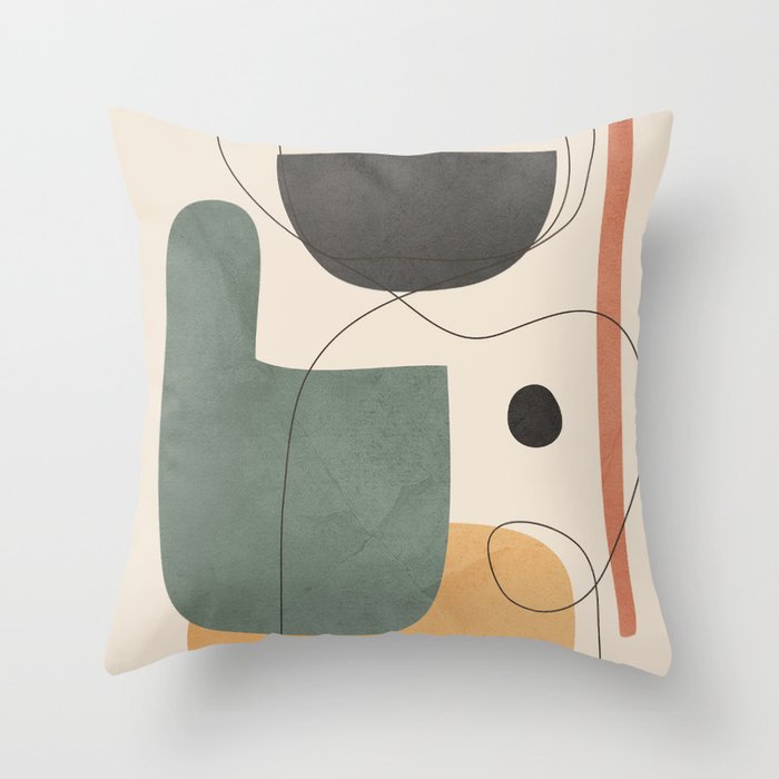 Abstract Minimal Shapes 25 Throw Pillow Gallery Image 6