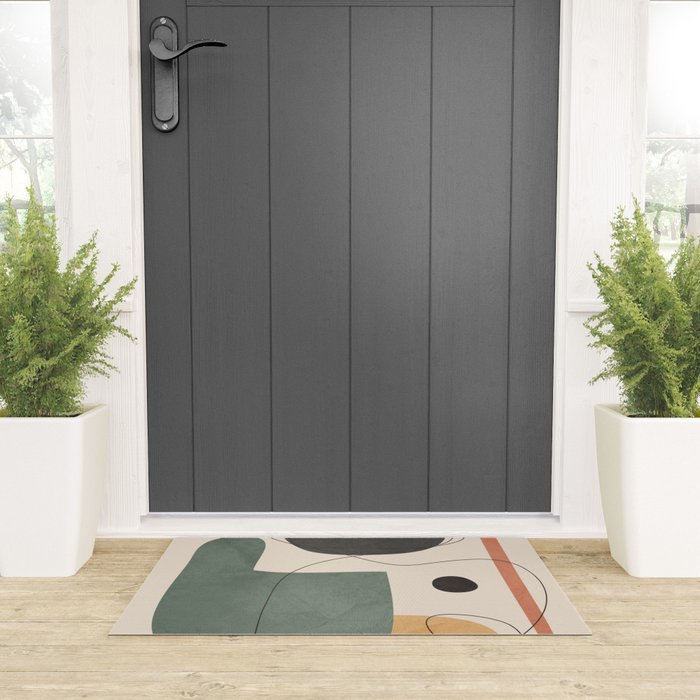 Abstract Minimal Shapes 25 Welcome Mat Gallery Image 3