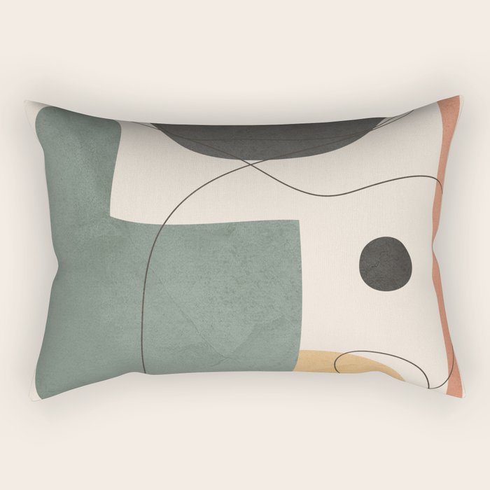 Abstract Minimal Shapes 25 Rectangular Pillow Gallery Image 1
