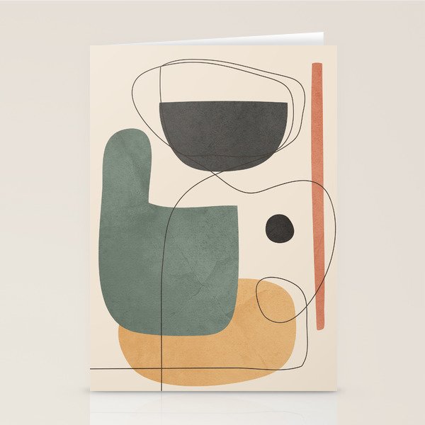 Abstract Minimal Shapes 25 Stationery Card Gallery Image 1