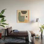 Abstract Minimal Shapes 25 Wood Wall Art Gallery Image 2