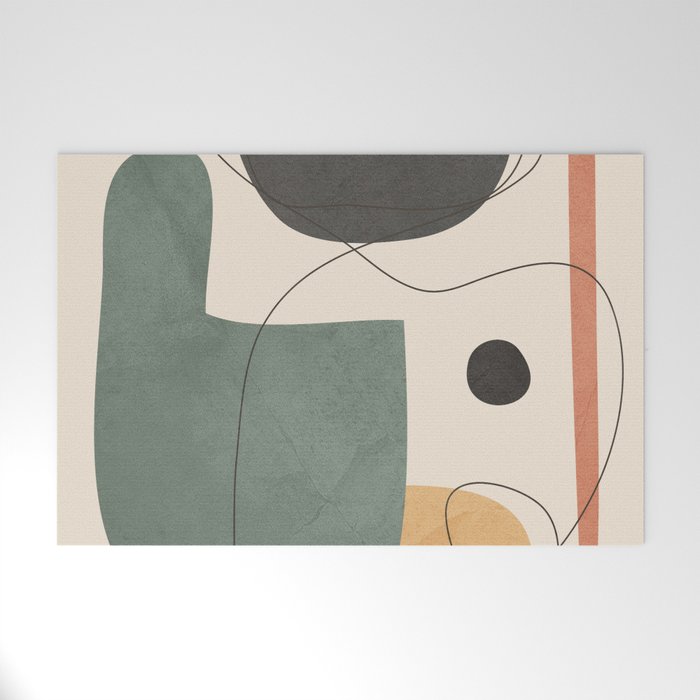 Abstract Minimal Shapes 25 Welcome Mat Gallery Image 1