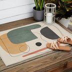 Abstract Minimal Shapes 25 Outdoor Rug Gallery Image 2