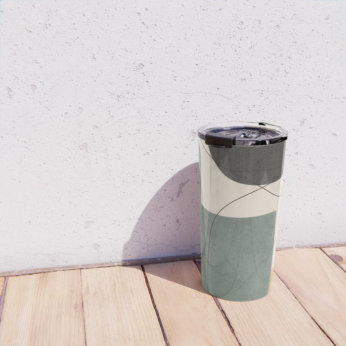 Abstract Minimal Shapes 25 Travel Mug Gallery Image 4