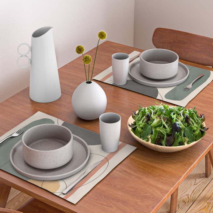 Abstract Minimal Shapes 25 Placemat Gallery Image 2