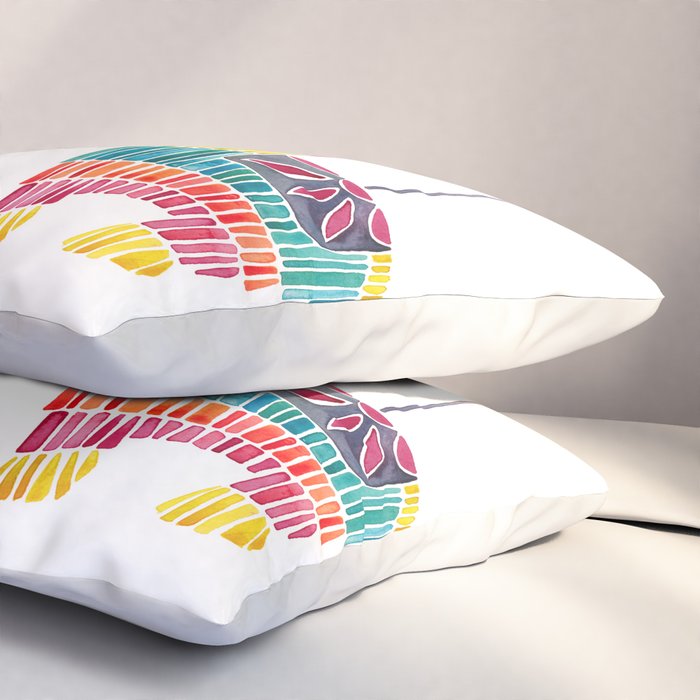 Mexican Donkey PinÌata â CMYK Palette Pillow Sham Gallery Image 3