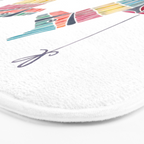 Mexican Donkey PinÌata â CMYK Palette Bath Mat Gallery Image 3