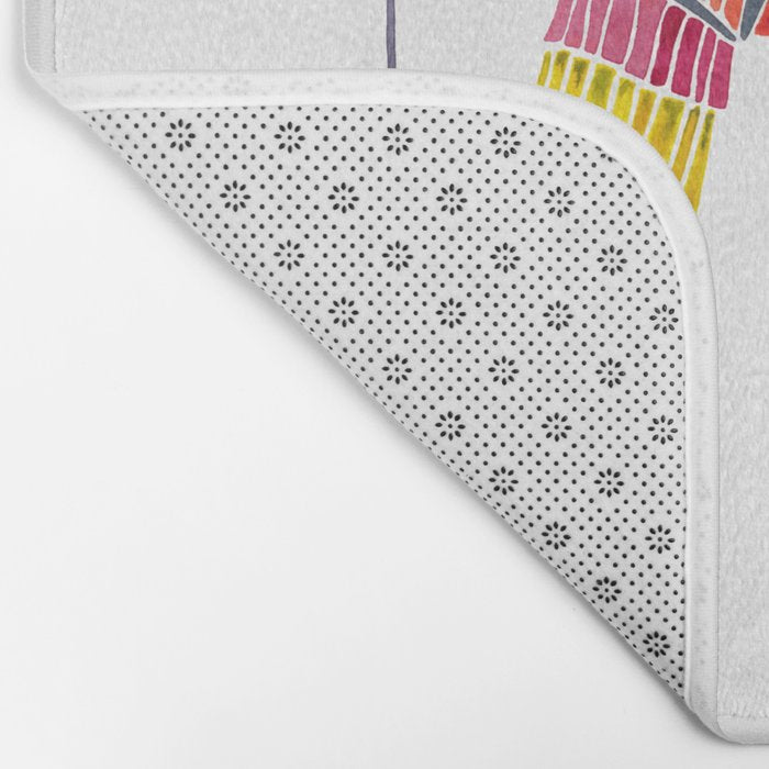 Mexican Donkey PinÌata â CMYK Palette Bath Mat Gallery Image 2