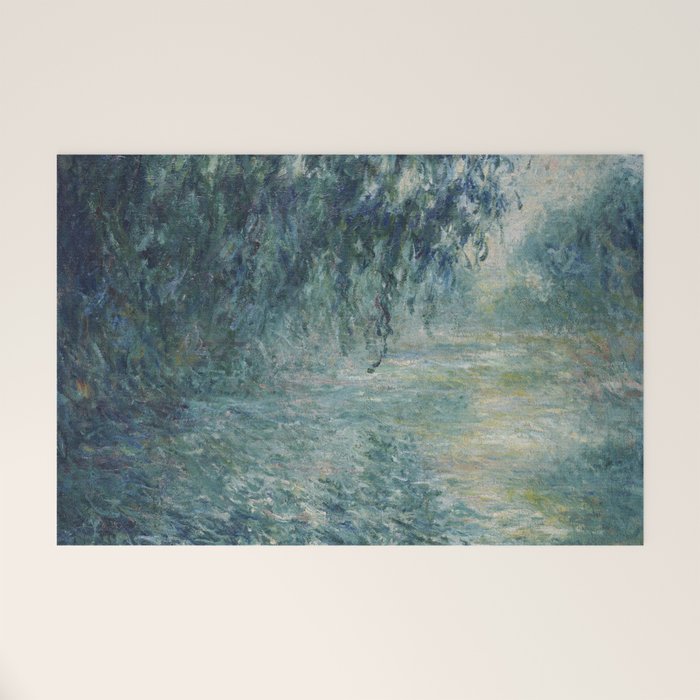 Morning on the Seine, Claude Monet Welcome Mat Gallery Image 1