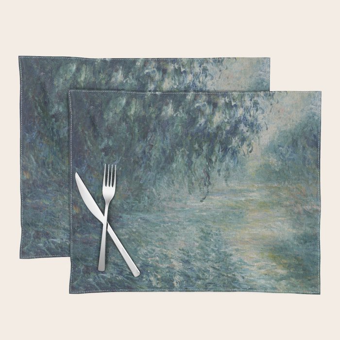 Morning on the Seine, Claude Monet Placemat Gallery Image 1