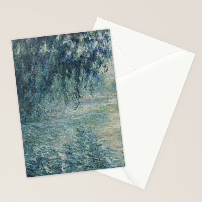 Morning on the Seine, Claude Monet Stationery Card Gallery Image 2