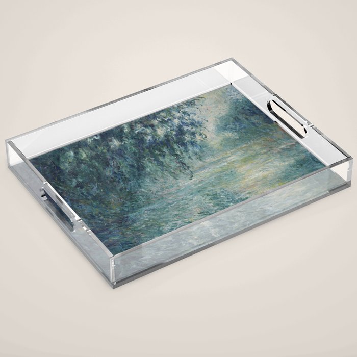 Morning on the Seine, Claude Monet Acrylic Tray Gallery Image 1