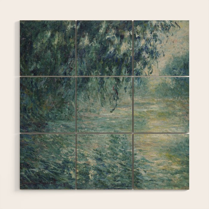 Morning on the Seine, Claude Monet Wood Wall Art Gallery Image 1