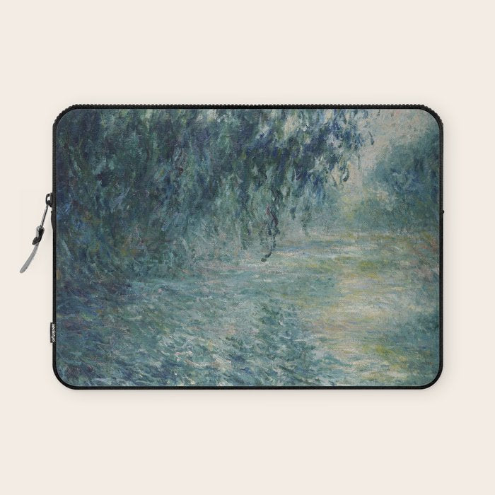 Morning on the Seine, Claude Monet Laptop Sleeve Gallery Image 1