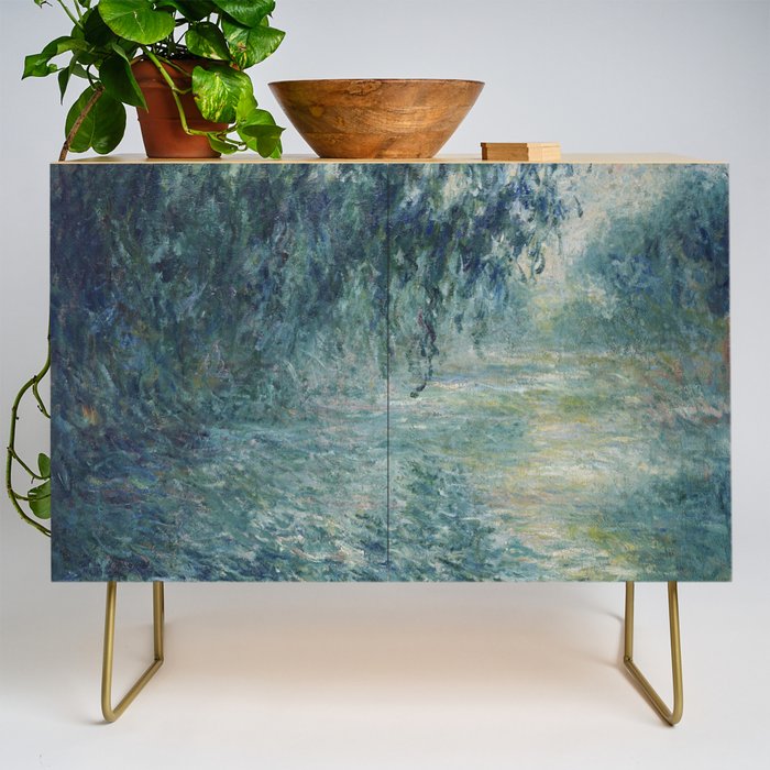 Morning on the Seine, Claude Monet Credenza Gallery Image 1