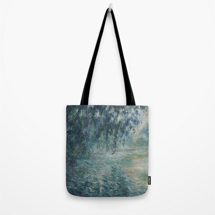 Morning on the Seine, Claude Monet Tote Bag Gallery Image 2