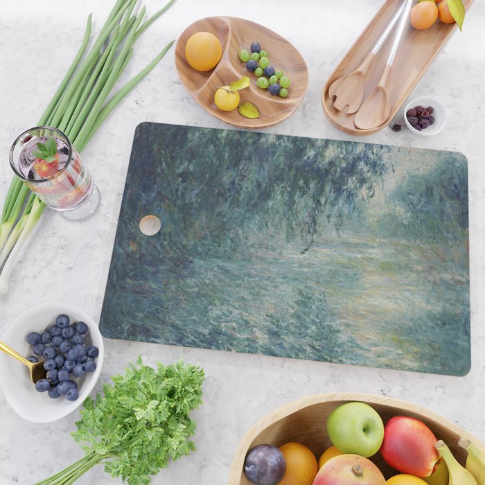 Morning on the Seine, Claude Monet Cutting Board Gallery Image 2