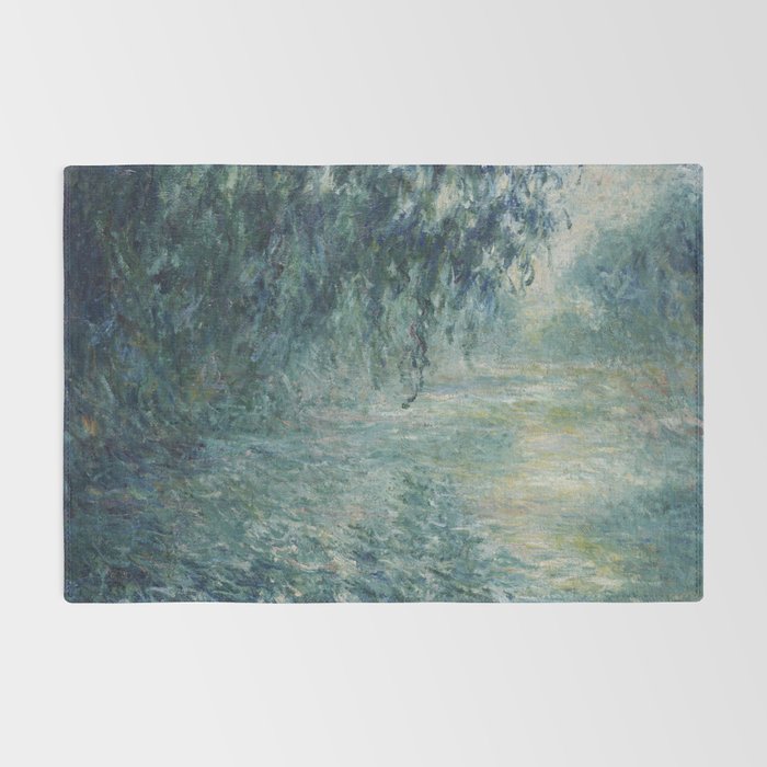 Morning on the Seine, Claude Monet Rug Gallery Image 2