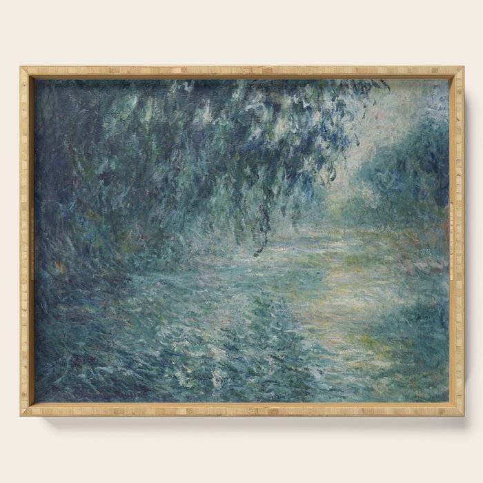 Morning on the Seine, Claude Monet Serving Tray Gallery Image 1