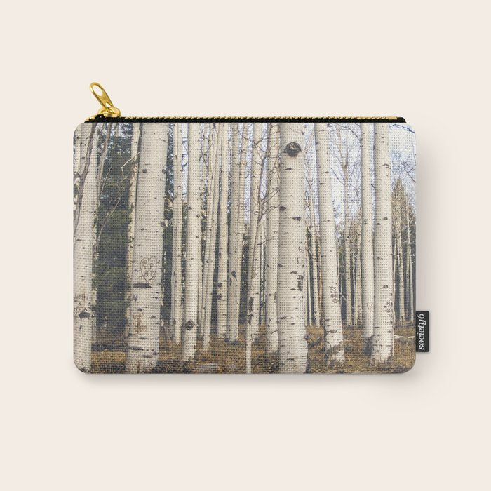 Trees of Reason - Birch Forest Carry All Pouch Gallery Image 1