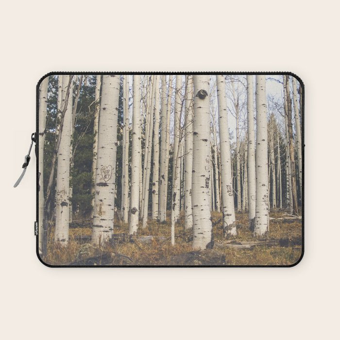 Trees of Reason - Birch Forest Laptop Sleeve Gallery Image 1