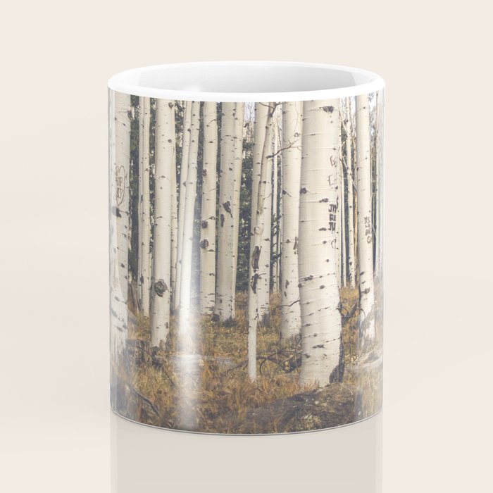 Trees of Reason - Birch Forest Coffee Mug Gallery Image 4