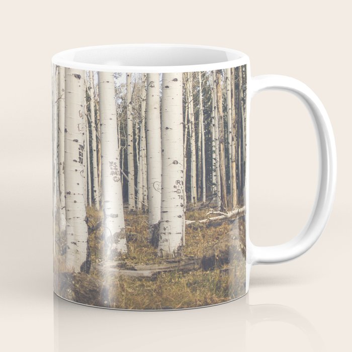 Trees of Reason - Birch Forest Coffee Mug Gallery Image 1