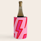 Pink and Red Y2k Lightning Bolt Wallpaper - Preppy Aesthetic Wine Chiller Gallery Image 2