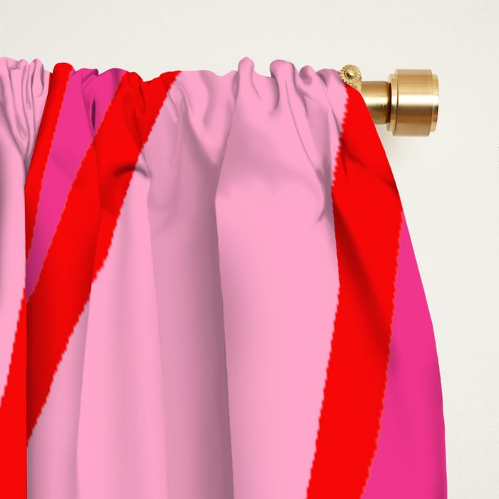 Pink and Red Y2k Lightning Bolt Wallpaper - Preppy Aesthetic Window Curtain Gallery Image 2