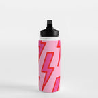 Pink and Red Y2k Lightning Bolt Wallpaper - Preppy Aesthetic Water Bottle Gallery Image 3