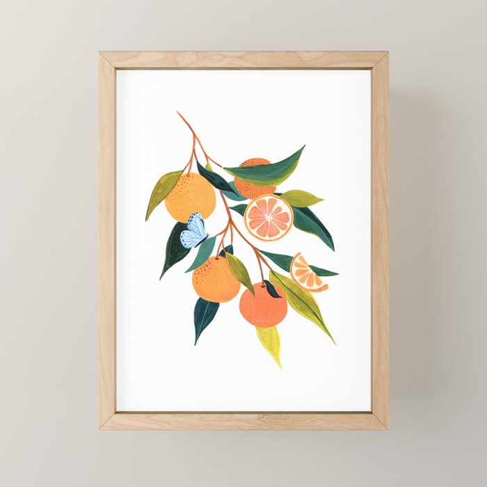 Summer Oranges Mini Art Print Gallery Image 1