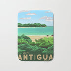 Travel Poster - antigua Bath Mat Gallery Image 1
