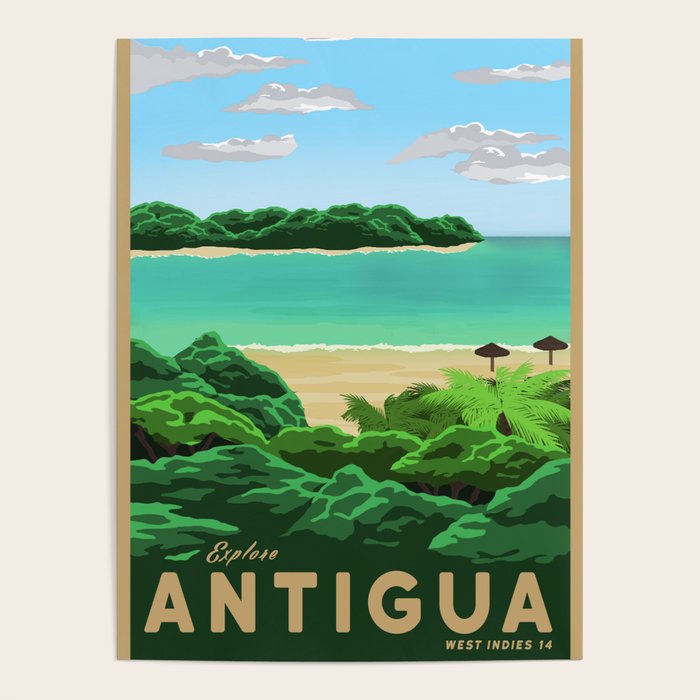 Travel Poster - antigua Poster Gallery Image 1