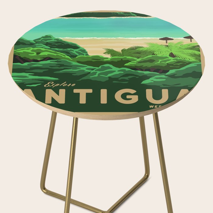 Travel Poster - antigua Side Table Gallery Image 2