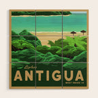 Travel Poster - antigua Wood Wall Art Gallery Image 1