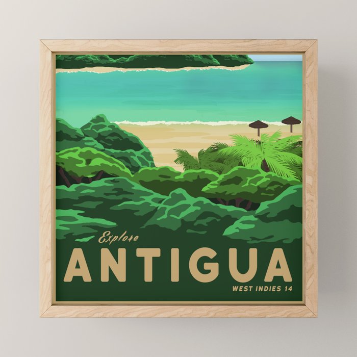 Travel Poster - antigua Mini Art Print Gallery Image 1