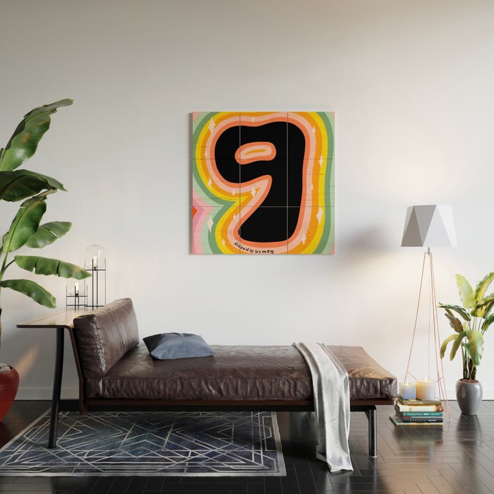 Rainbow 9 Wood Wall Art Gallery Image 2