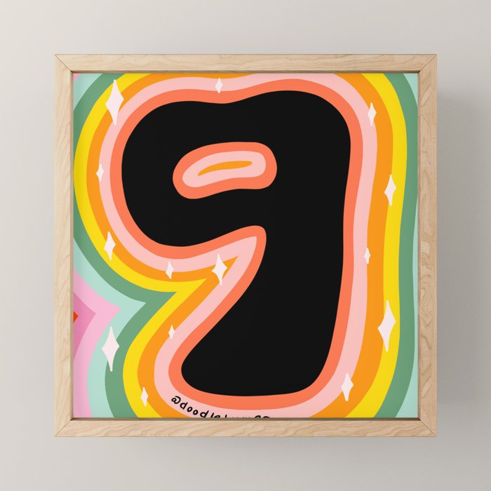 Rainbow 9 Mini Art Print Gallery Image 1
