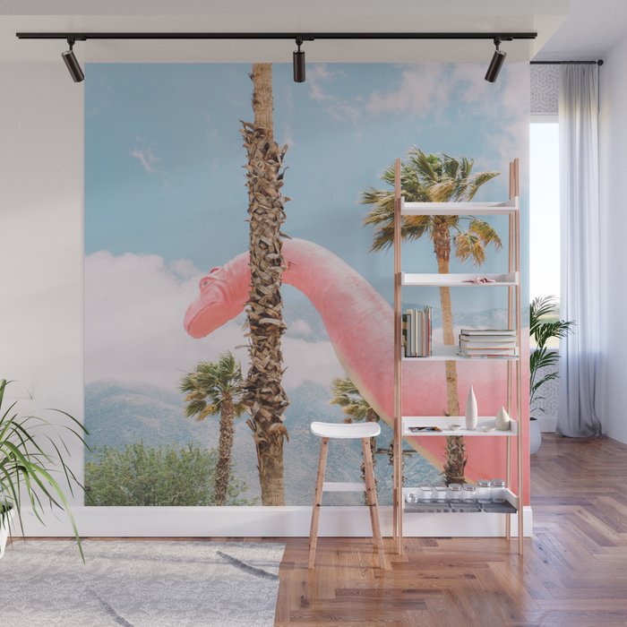 Pink Dinosaur in Cabazon - Palm Springs - California Travel Photo Wall Mural Gallery Image 1