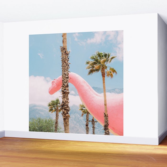 Pink Dinosaur in Cabazon - Palm Springs - California Travel Photo Wall Mural Gallery Image 2