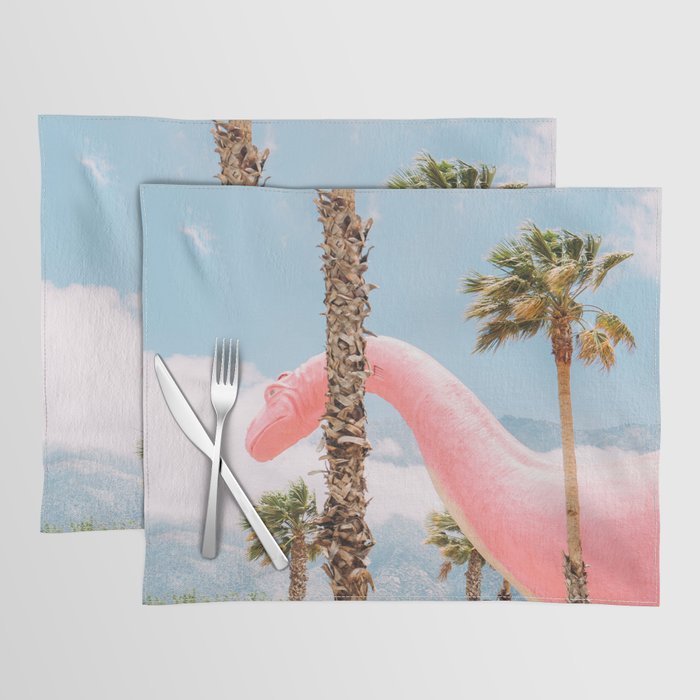 Pink Dinosaur in Cabazon - Palm Springs - California Travel Photo Placemat Gallery Image 1