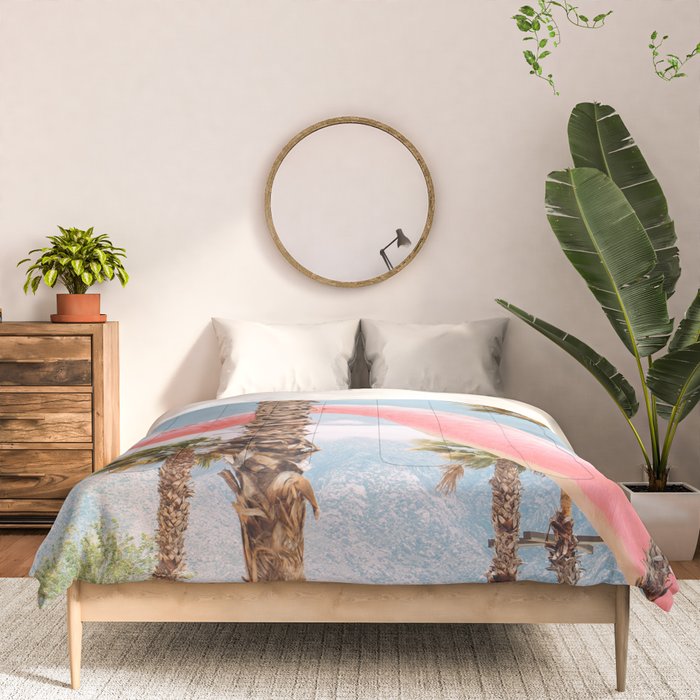 Pink Dinosaur in Cabazon - Palm Springs - California Travel Photo Comforter Gallery Image 3