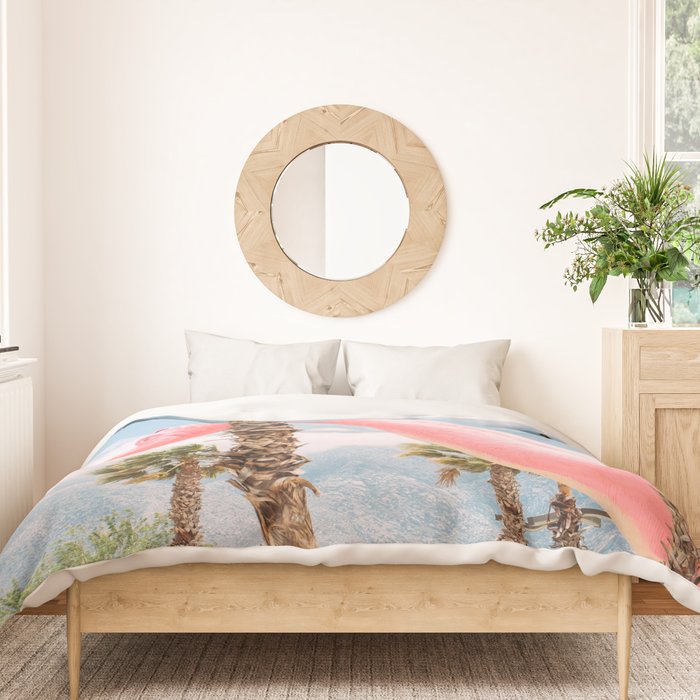 Pink Dinosaur in Cabazon - Palm Springs - California Travel Photo Duvet Cover Gallery Image 3