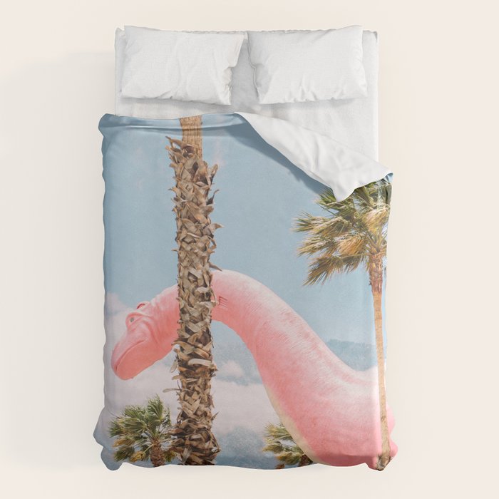 Pink Dinosaur in Cabazon - Palm Springs - California Travel Photo Duvet Cover Gallery Image 6