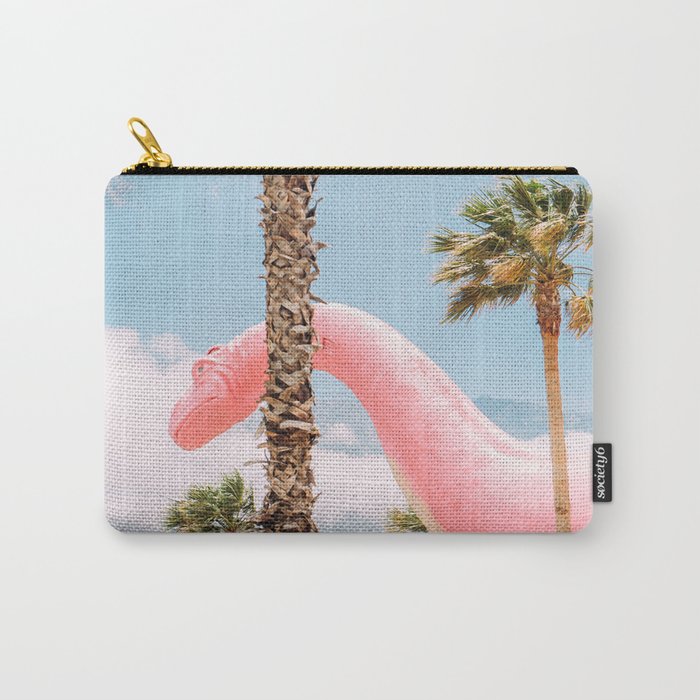 Pink Dinosaur in Cabazon - Palm Springs - California Travel Photo Carry All Pouch Gallery Image 1