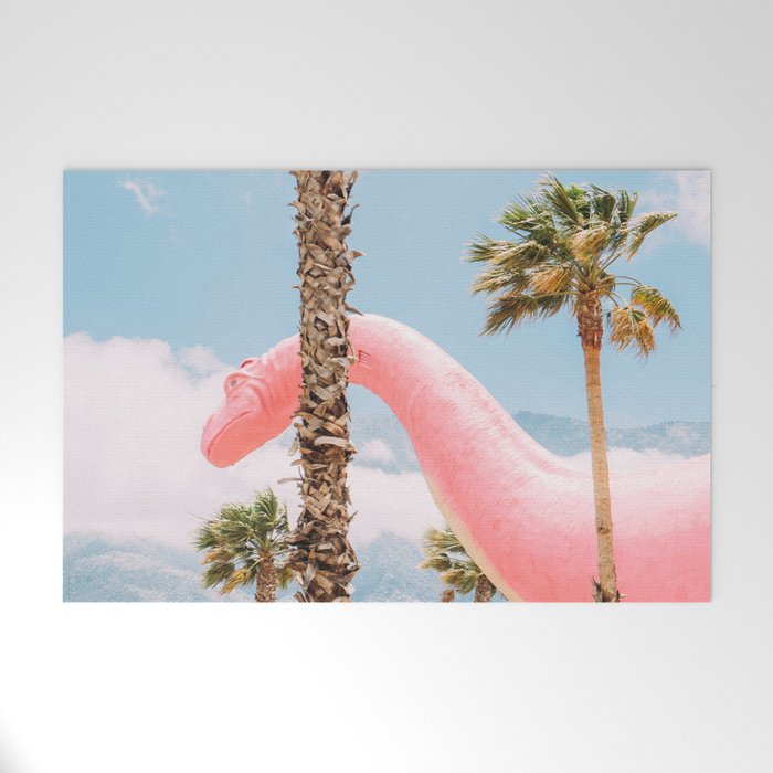 Pink Dinosaur in Cabazon - Palm Springs - California Travel Photo Welcome Mat Gallery Image 1