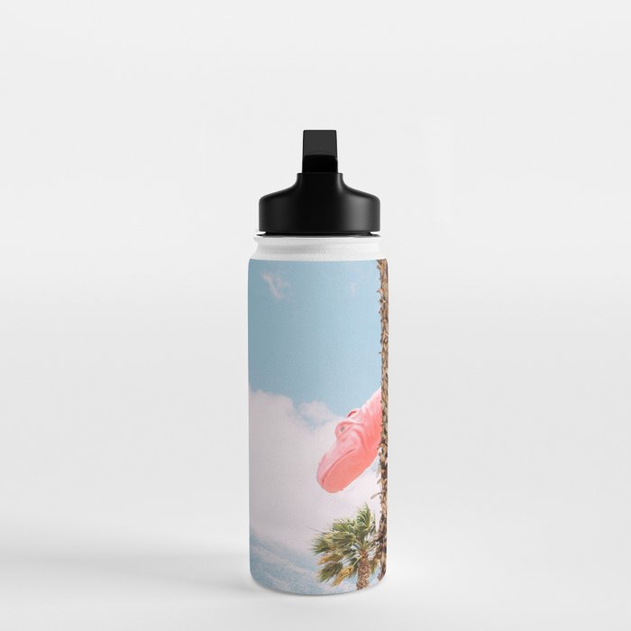 Pink Dinosaur in Cabazon - Palm Springs - California Travel Photo Water Bottle Gallery Image 3