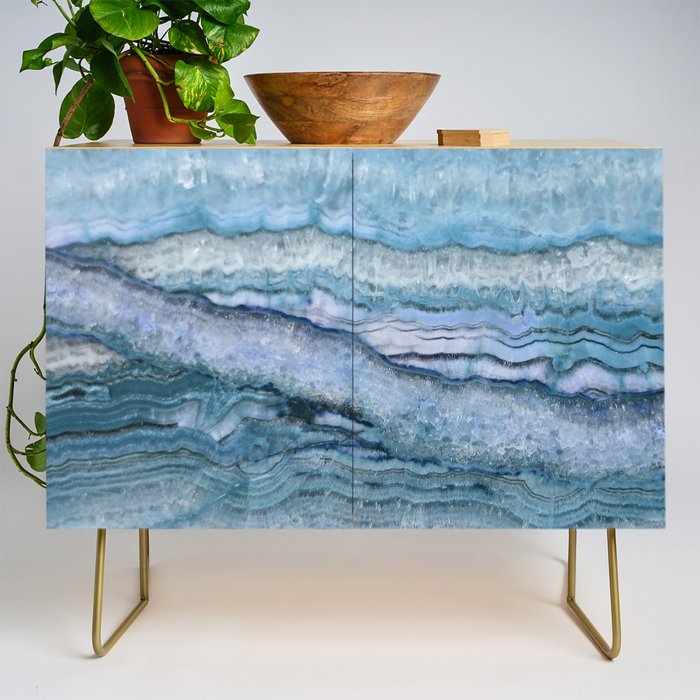 Mystic Stone Aqua Blue Credenza Gallery Image 1